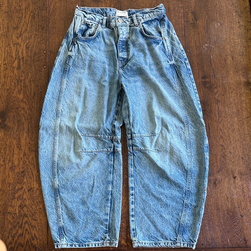we the free good luck mid rise barrel jeans
